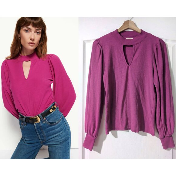 Nation Los Angeles | Shelby Long Sleeve In Miss Magenta - Picture 1 of 11